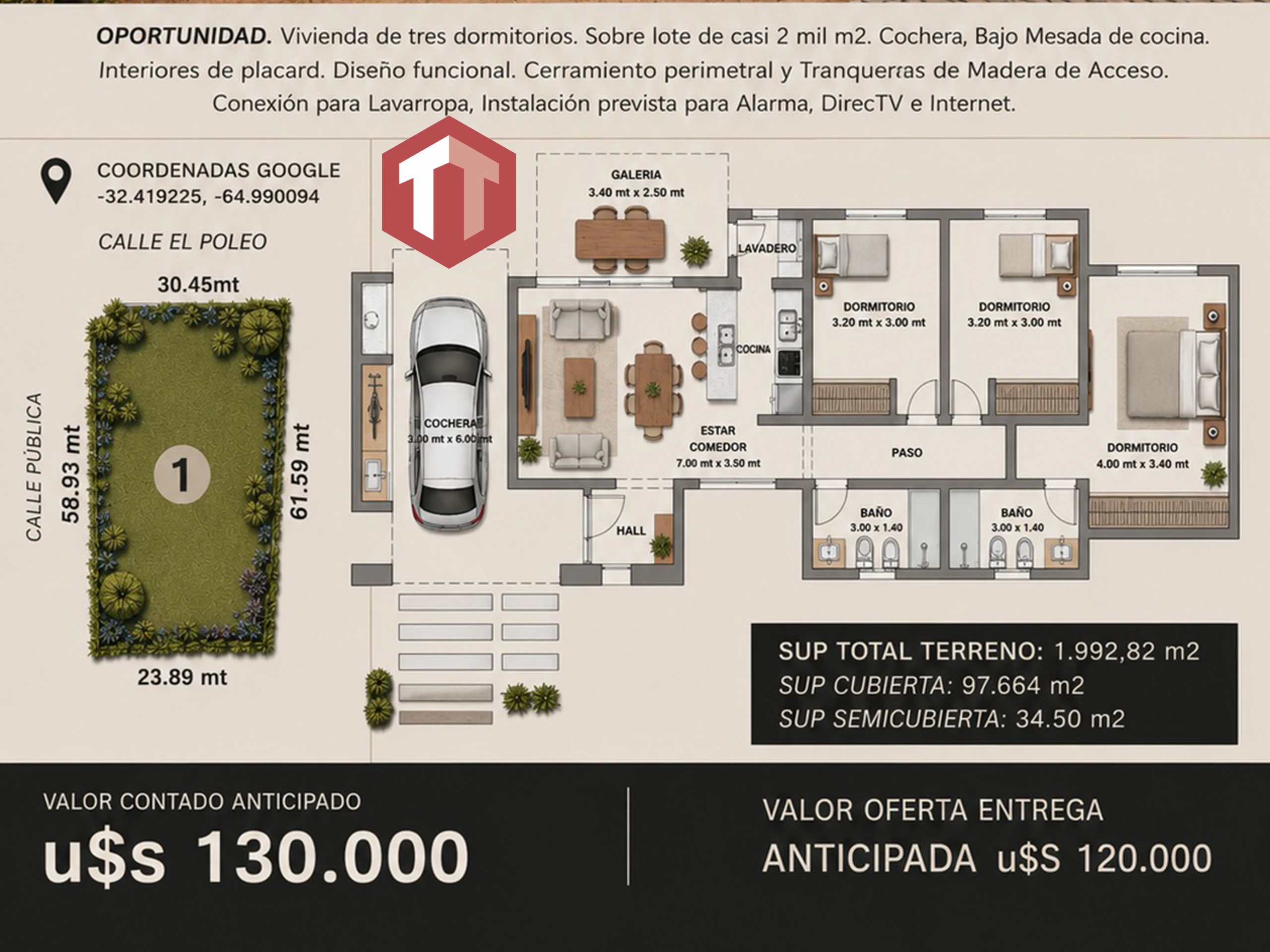 casa a estrenar en Carpintería en Merlo